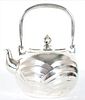 Japanese Sterling Silver Teapot, 25.5 ozt