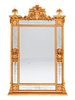 A Pair of Louis XVI Style Gilded Mirrors