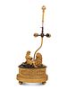 A Continental Gilt Bronze Figural Group Mounted as a Lamp
