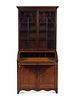 A George III Oak Secretary Bookcase