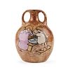 Stellmacher Teplitz Austrian Art Nouveau Amphora Pottery Vase