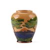 Arts & Crafts Era Landscape Decorated Pottery Vase