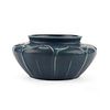 Hampshire Pottery Arts & Crafts Matte Blue Leaved Pot