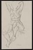 Paul Cadmus Seated Female Nude Graphite on Paper