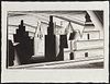 Lyonel Feininger "Old Gables in Luneburg" Woodcut