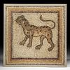 Roman Stone Mosaic of Leopard - Art Loss Cleared