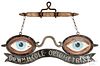 Painted lead and zinc trade sign, eye glasses