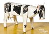 Folk art carved and painted cow, early 20th c.