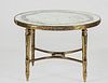BRASS AND GLASS LOW TABLE