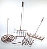 (4) IRON HEARTH COOKING TOOLS
