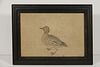 EARLY 19TH C. DRAWING OF A DUCK