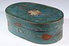 OVAL PAINTED PINE BRIDE'S BOX