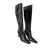 Vintage Chanel Tall Black Leather Boots