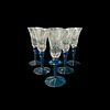 (6) Vintage Cordial Liqueur Crystal Glasses