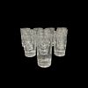 (11) Vintage Holiday Crystal Water Glasses