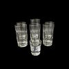 (Set) Vintage Crystal Water Glasses & Shot Glass
