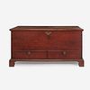 A Chippendale figured maple blanket chest late 18th century