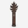 A rare copper red-oak leaf candle sconce Nelson Garey (1820-1910), New Berlin, PA