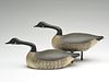 Matched pair of 1/4 size Canada geese, Joseph Lincoln, Accord, Massachusetts, circa 1930.