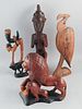 Group of 4 African Wood Carvings