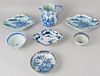 Lot of Chinese Blue and White Porcelain Articles