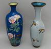 2 Exemplary Japanese Cloisonne Vases