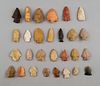 Lot of Native American Southwest Indian Arrowheads