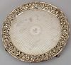 Kirk Sterling Repousse Hand Decorated Salver
