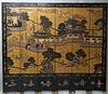Vintage Chinese Lacquer 6 Panel Privacy Screen