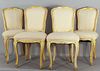 Set of 4 Painted French Side Chairs