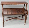 Chippendale Carved Mahogany Magazine Rack