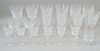 Lot of 15 Pieces Waterford Alana Crystal Stemware