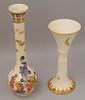 Group of 2 Satsuma Porcelain Vases