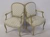 Pair of Upholstered Style Louis XV Chairs