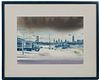 Jonathan Janson (American, b.1950) 'Clouds' Watercolor