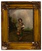 (After) Thomas Gainsborough (English, 1727-1788) 'The Cottage Girl' Oil on Canvas