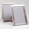 Pair of Puiforcat Silver Plate Picture Frames