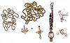 14k Gold Necklace, Pendant and Wrist Watch Case Assortment
