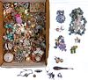 14k Gold, Sterling Silver, Rhinestone and Costume Jewelry Assortment