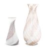 Two Art Glass Vases Height of taller:14 3/4 inches.
