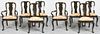 Georgian Style Painted Dining Chairs, 8