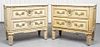 Neoclassical Style Chest Of Drawers, Pair