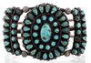 Zuni Silver Turquoise Cuff Bangle Bracelet