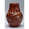Teresita Naranjo
(Santa Clara, 1919-1999)
Carved Redware Jar, with Avanyu