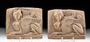 Greek Hellenistic Terracotta Plaques w/ Sphinx (pr)