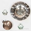 Mexican Sterling Silver Bowl and Three Pieces of Tiffany & Co. Sterling Silver Tableware