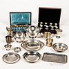 Group of Sterling Silver Tableware and Cased Demitasse Spoons