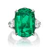 18.43ct Emerald And 3.22ct Diamond Ring