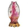 Gilt Bronze Mounted Chinese Glass Double Fish Vase