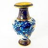 Doulton Burslem, Cobalt Blue and Gold Iris Vase